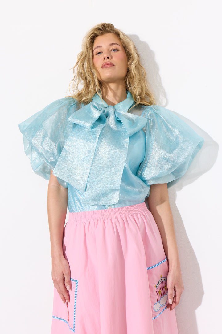 HUNKØN Zinnia Shirt Shirts Blue