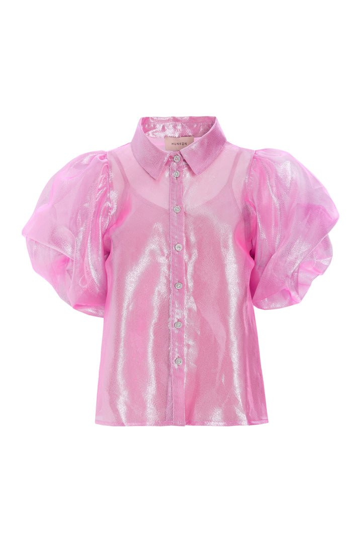HUNKØN Zinnia Shirt Shirts Hot Pink