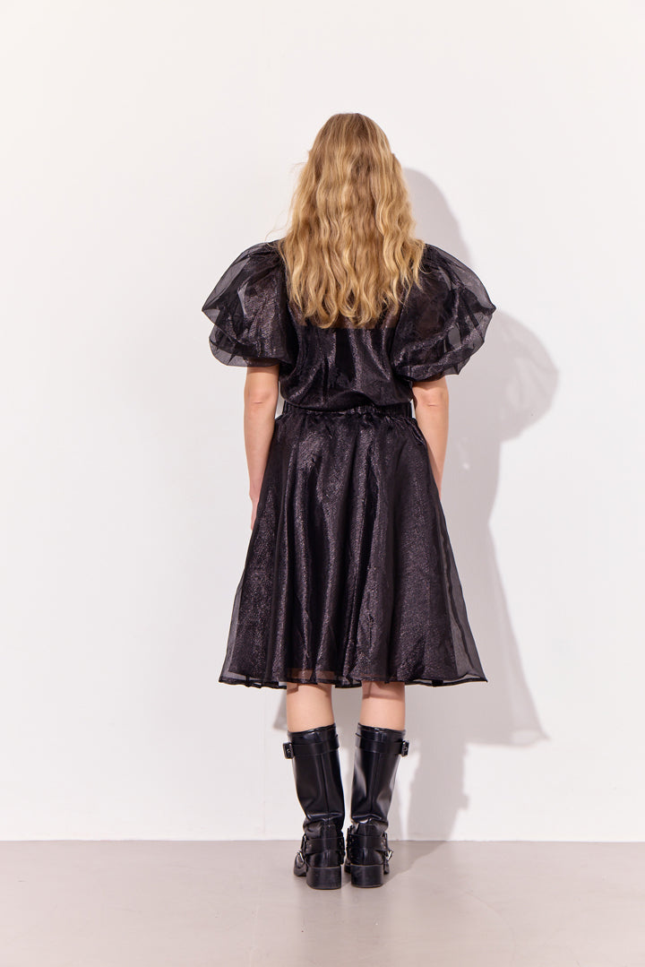 HUNKØN Zinnia Short Skirt Skirts Black