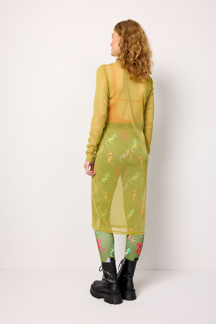 HUNKØN Zion Dress Dresses Golden lime