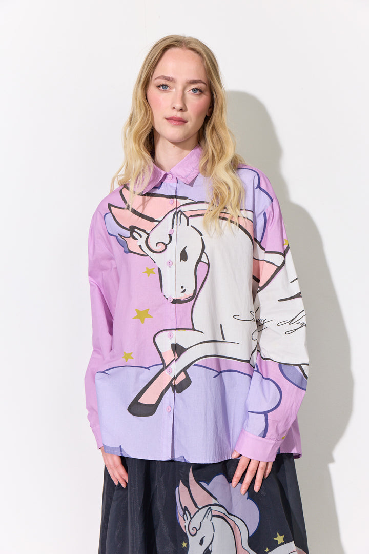 HUNKØN palma Shirt Shirts Lavender