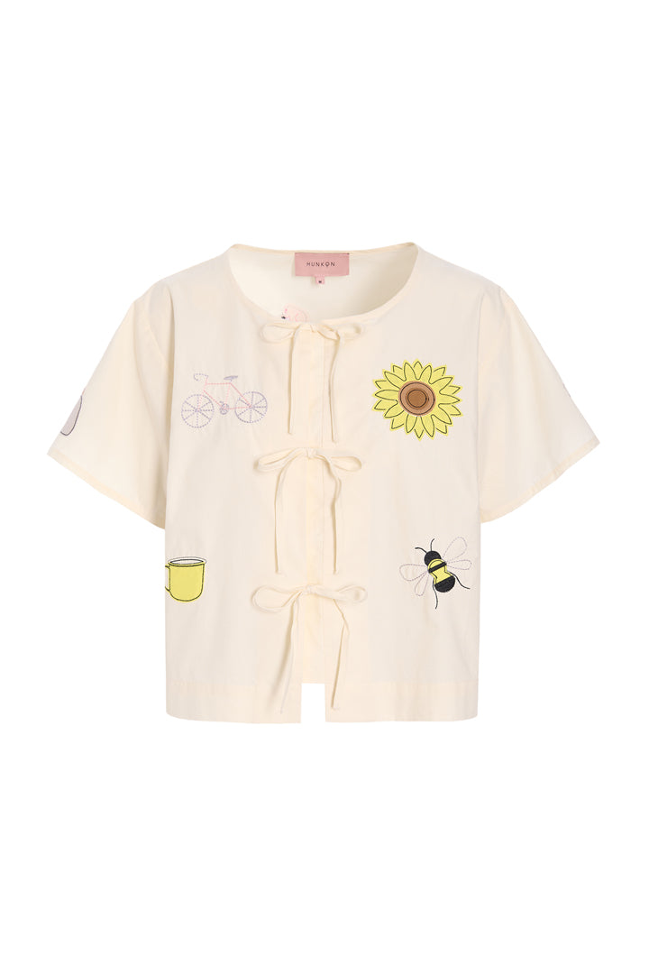 HUNKØN 100% Cotton Tops Cream