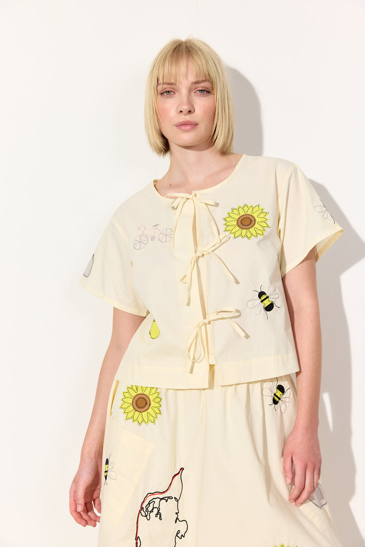 HUNKØN 100% Cotton Tops Cream