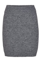 HUNKØN Adriana Knit Skirt Skirts Grey Melange