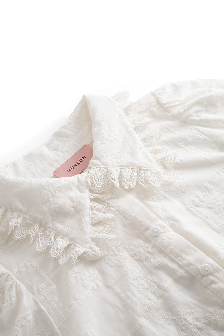 HUNKØN Agata Shirt Shirts White