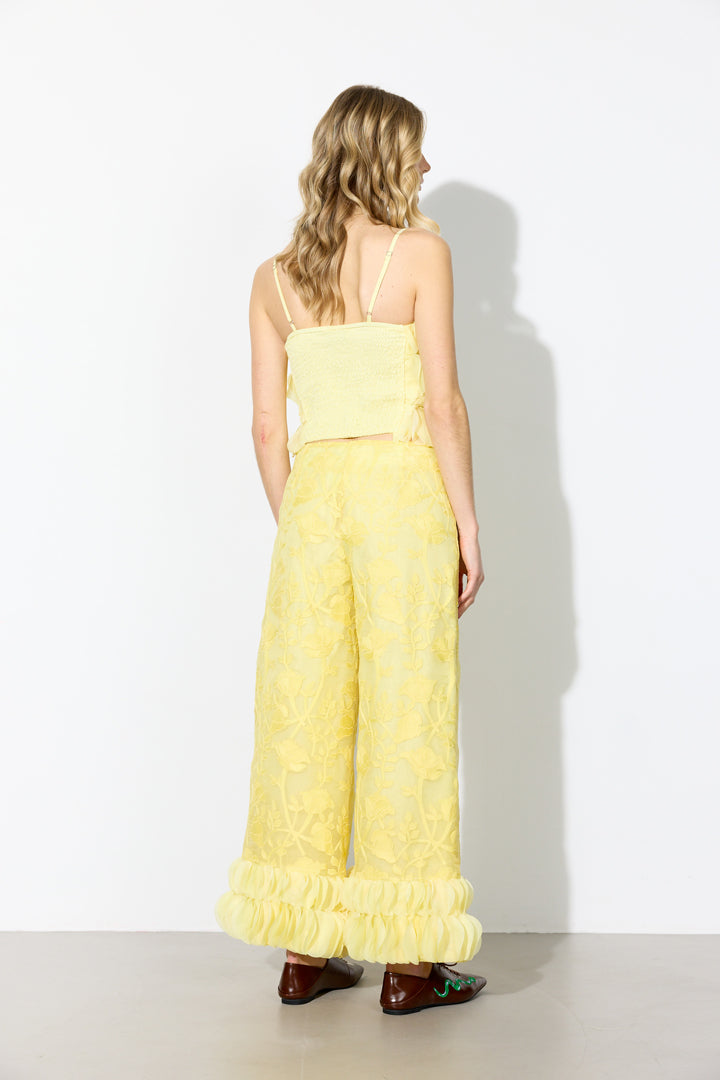 HUNKØN Aiko Trousers Trousers Yellow