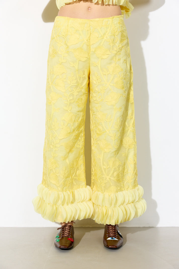 HUNKØN Aiko Trousers Trousers Yellow