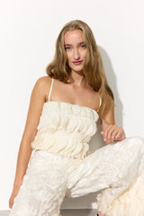 HUNKØN Aiko Top Tops Cream