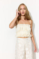 HUNKØN Aiko Top Tops Cream