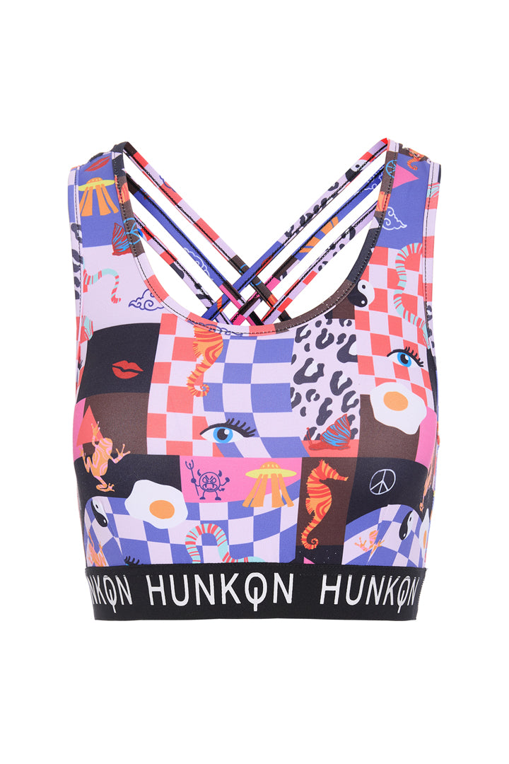 HUNKØN Alba Yoga Top Yoga tops Multiverse Art Print