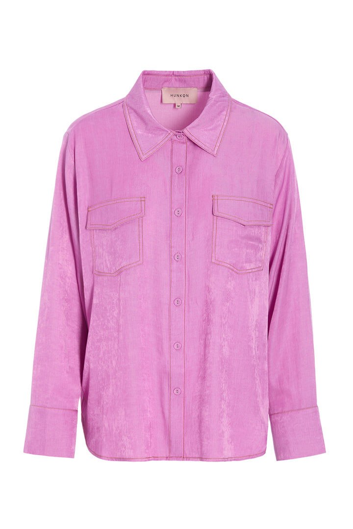 HUNKØN Andy Shirt Shirts Pink