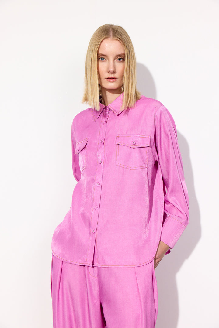 HUNKØN Andy Shirt Shirts Pink