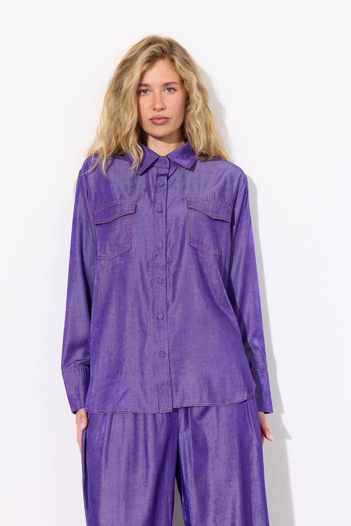 HUNKØN Andy Shirt Shirts Lavender