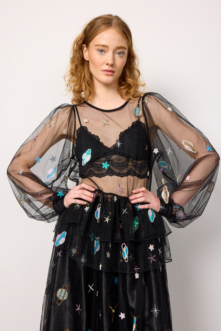 HUNKØN Avalon Blouse Blouses Black Planet