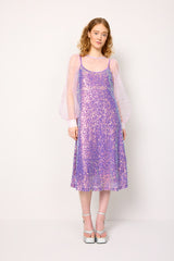 HUNKØN Aya Sequin Dress Dresses Purple