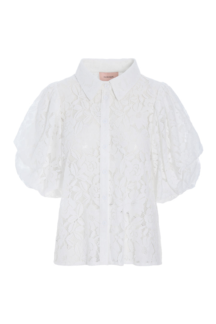 HUNKØN Bello Shirt Shirts White