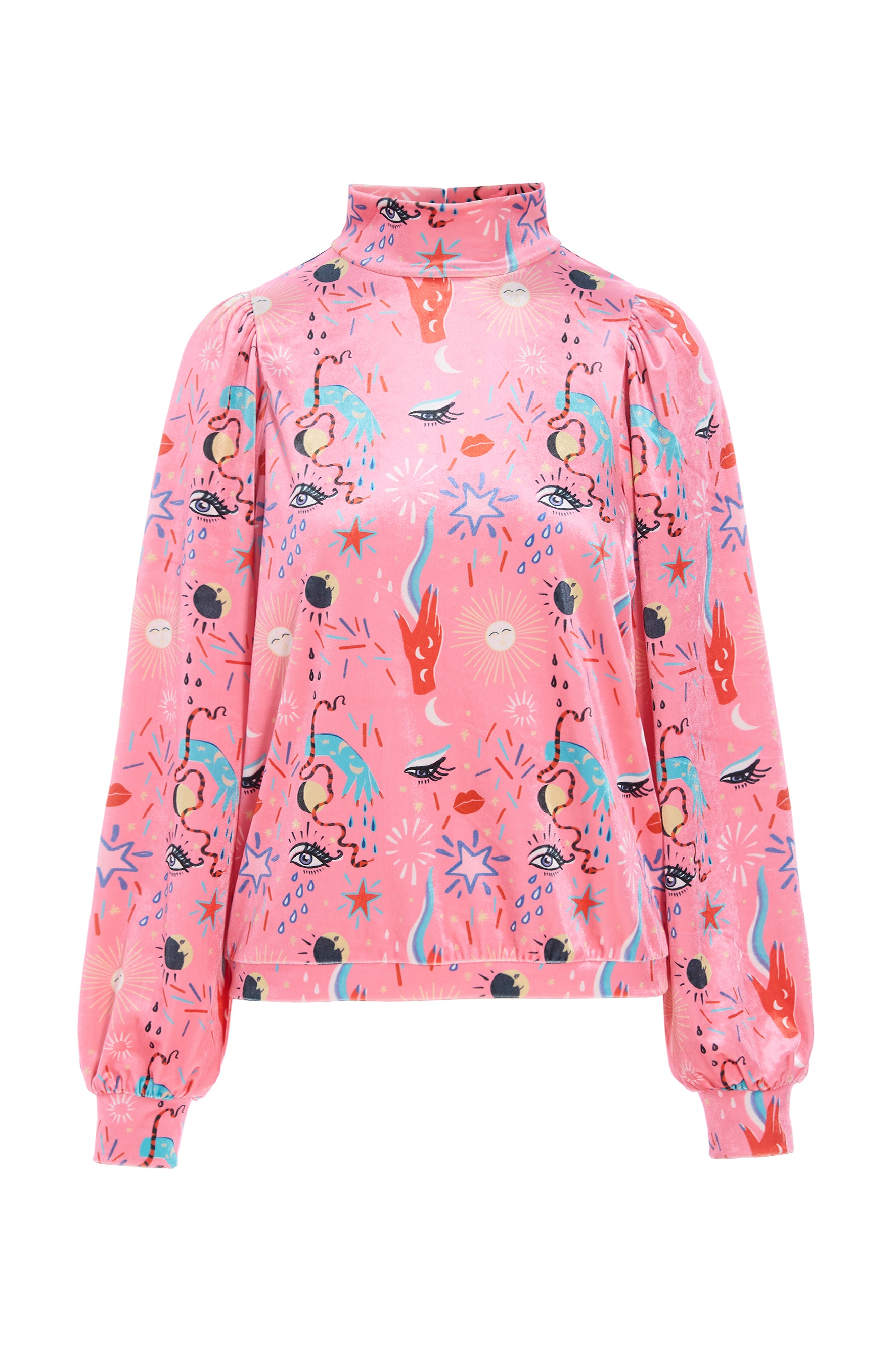 HUNKØN Birdy Blouse Blouses Graffiti Art Print