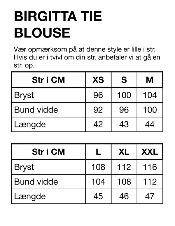 HUNKØN Birgitta Tie Blouse Blouses Red