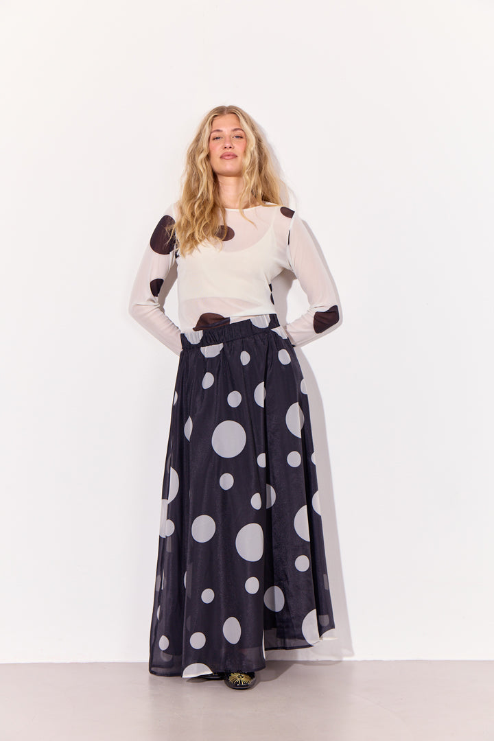 HUNKØN Blair Long Skirt Skirts Black