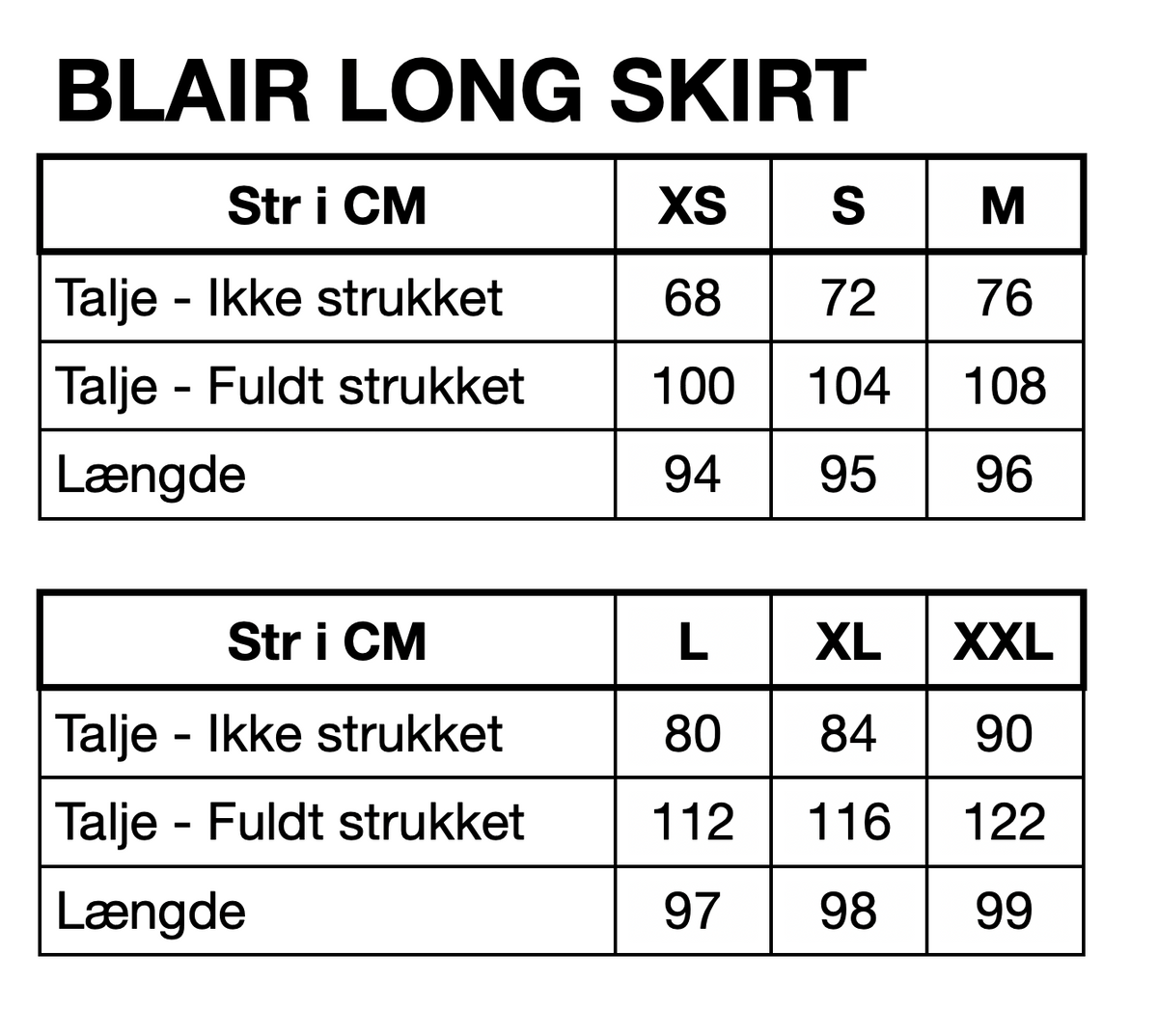 HUNKØN Blair Long Skirt Skirts White