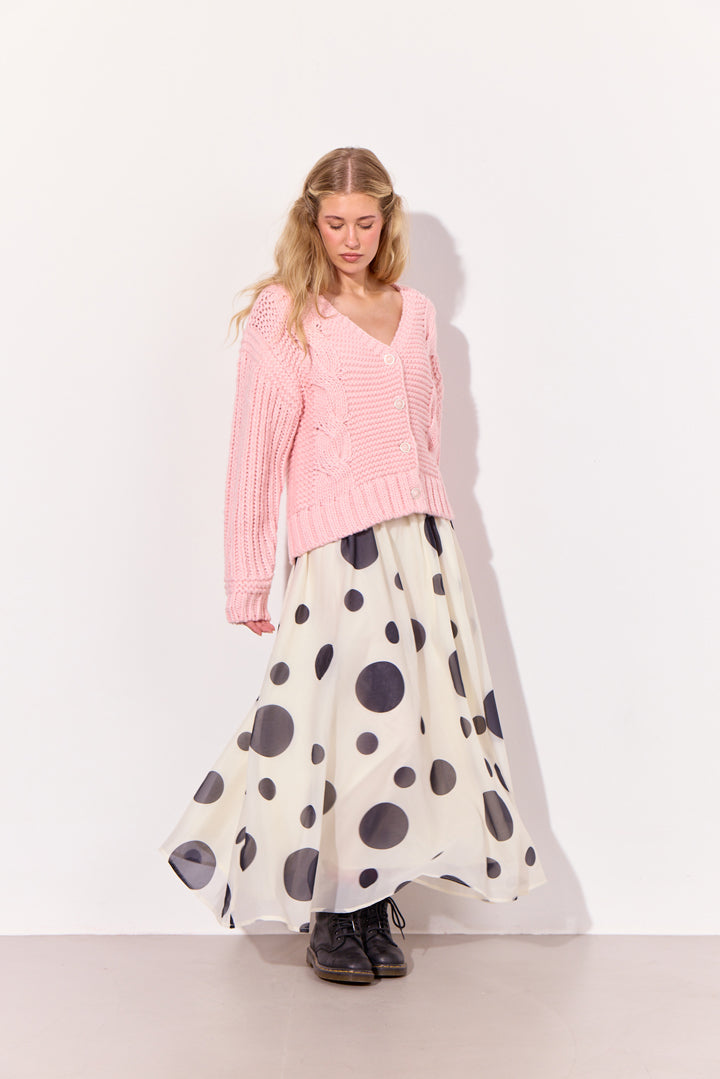HUNKØN Blair Long Skirt Skirts White