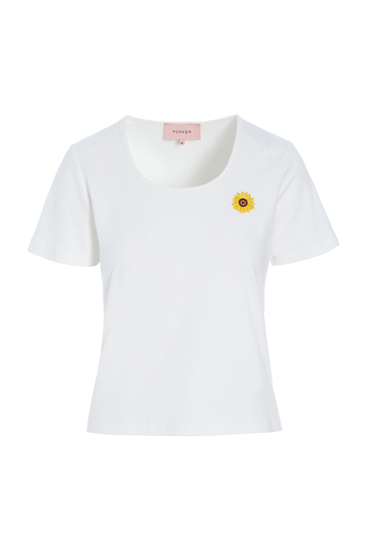 HUNKØN Blossom T-shirt T-shirts White