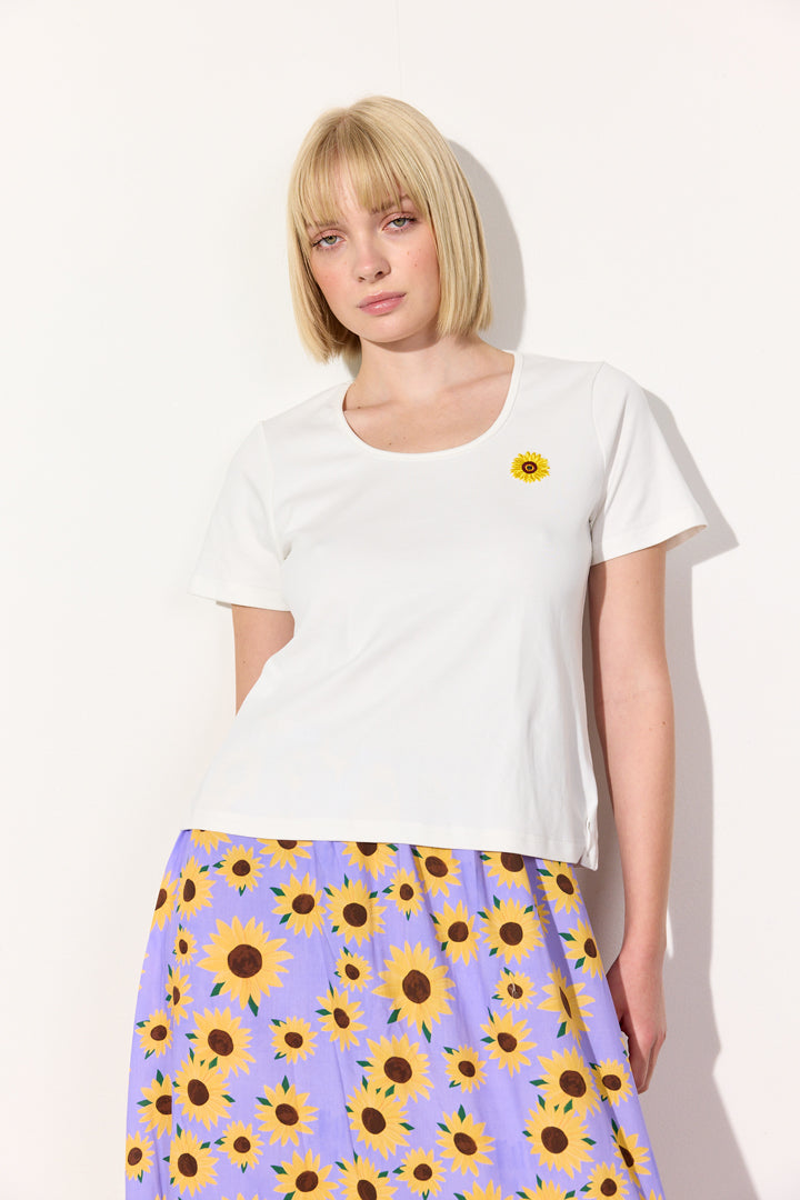 HUNKØN Blossom T-shirt T-shirts White
