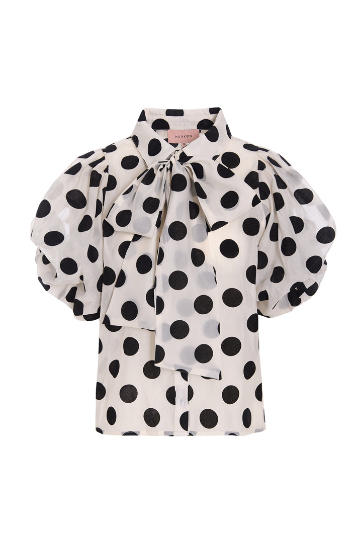 HUNKØN Bobby Shirt Shirts White w/ dots
