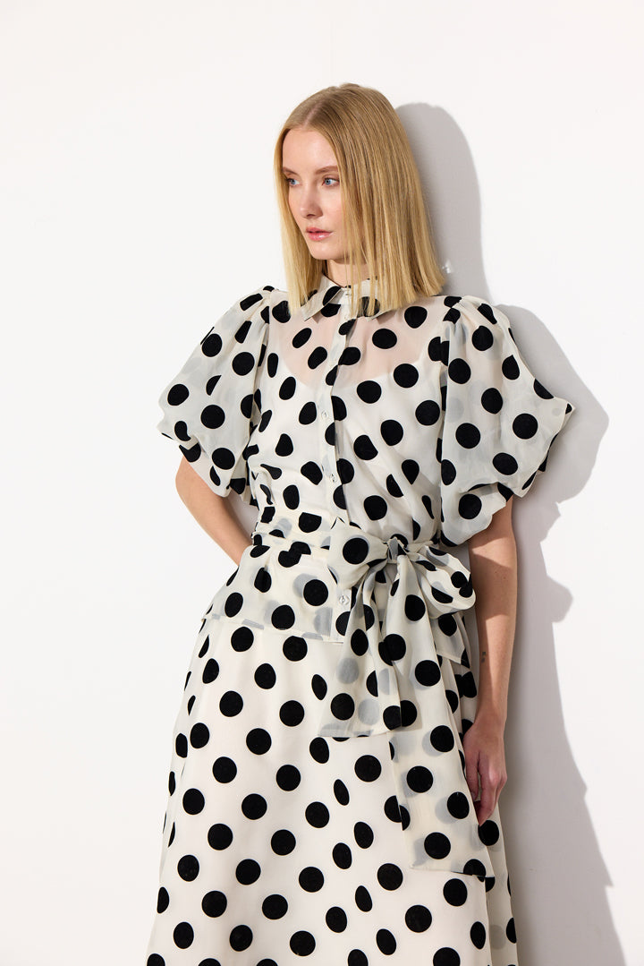 HUNKØN Bobby Shirt Shirts White w/ dots