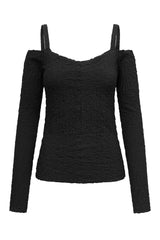 HUNKØN Brenda Blouse Blouses Black