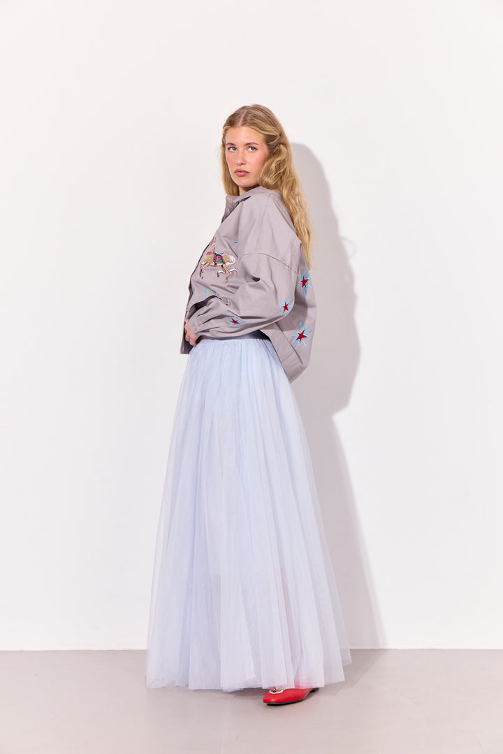HUNKØN Bridget Skirt Skirts Soft Blue