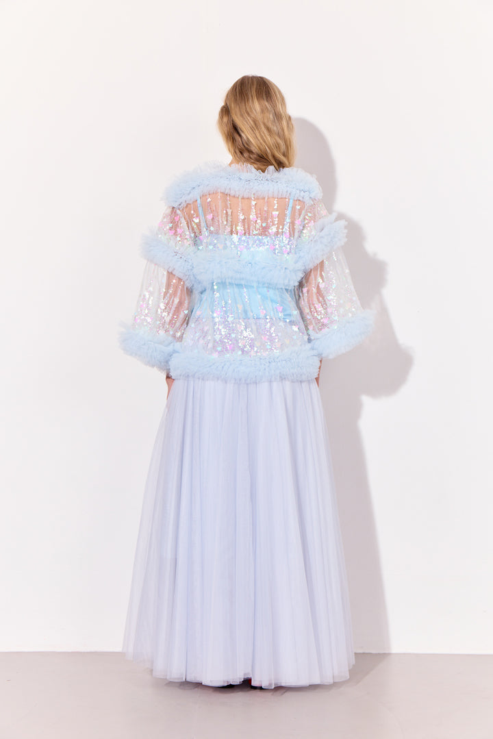 HUNKØN Bridget Skirt Skirts Soft Blue