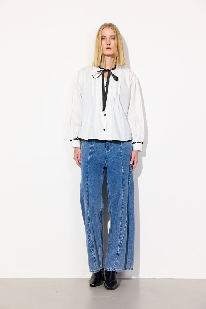 HUNKØN Britt Shirt Shirts White