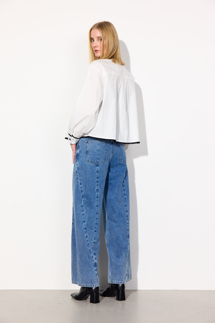 HUNKØN Britt Shirt Shirts White