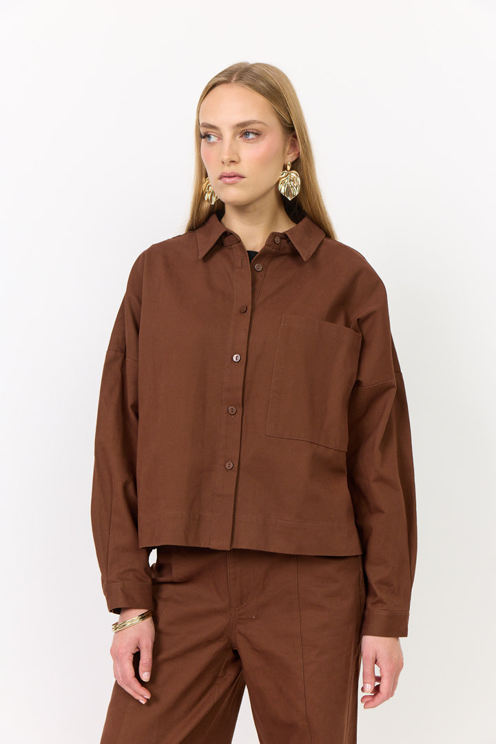 HUNKØN Camden Shirt Shirts Chocolate