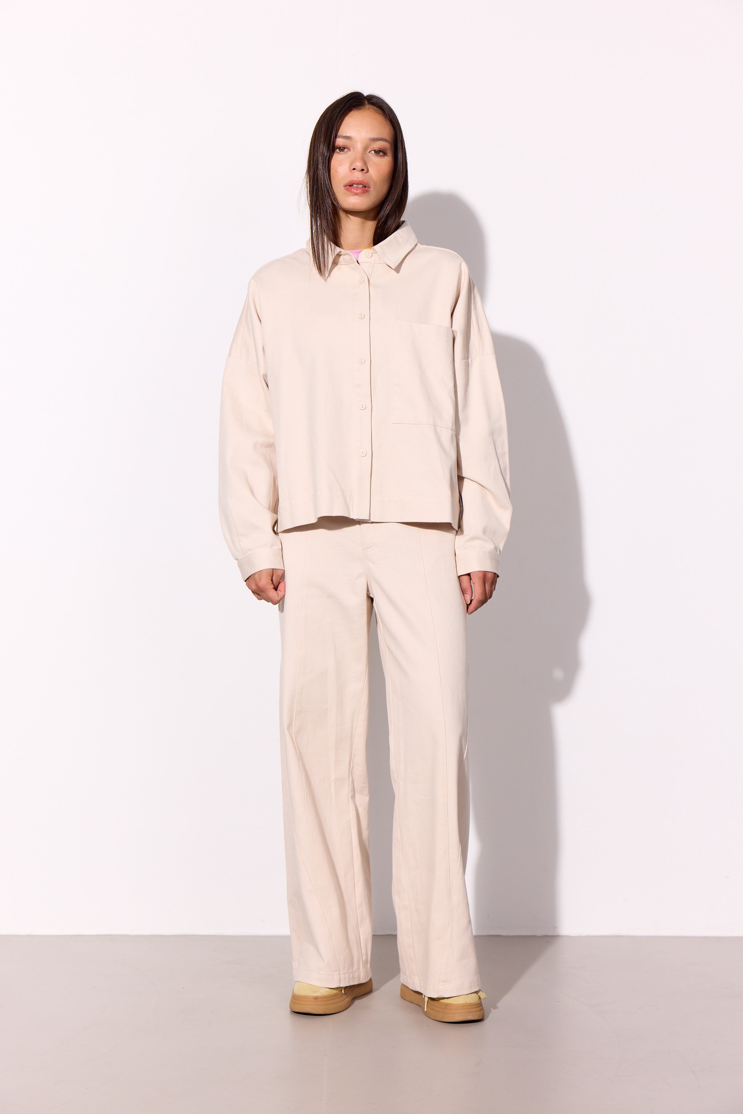 HUNKØN Camden Shirt Shirts Cream