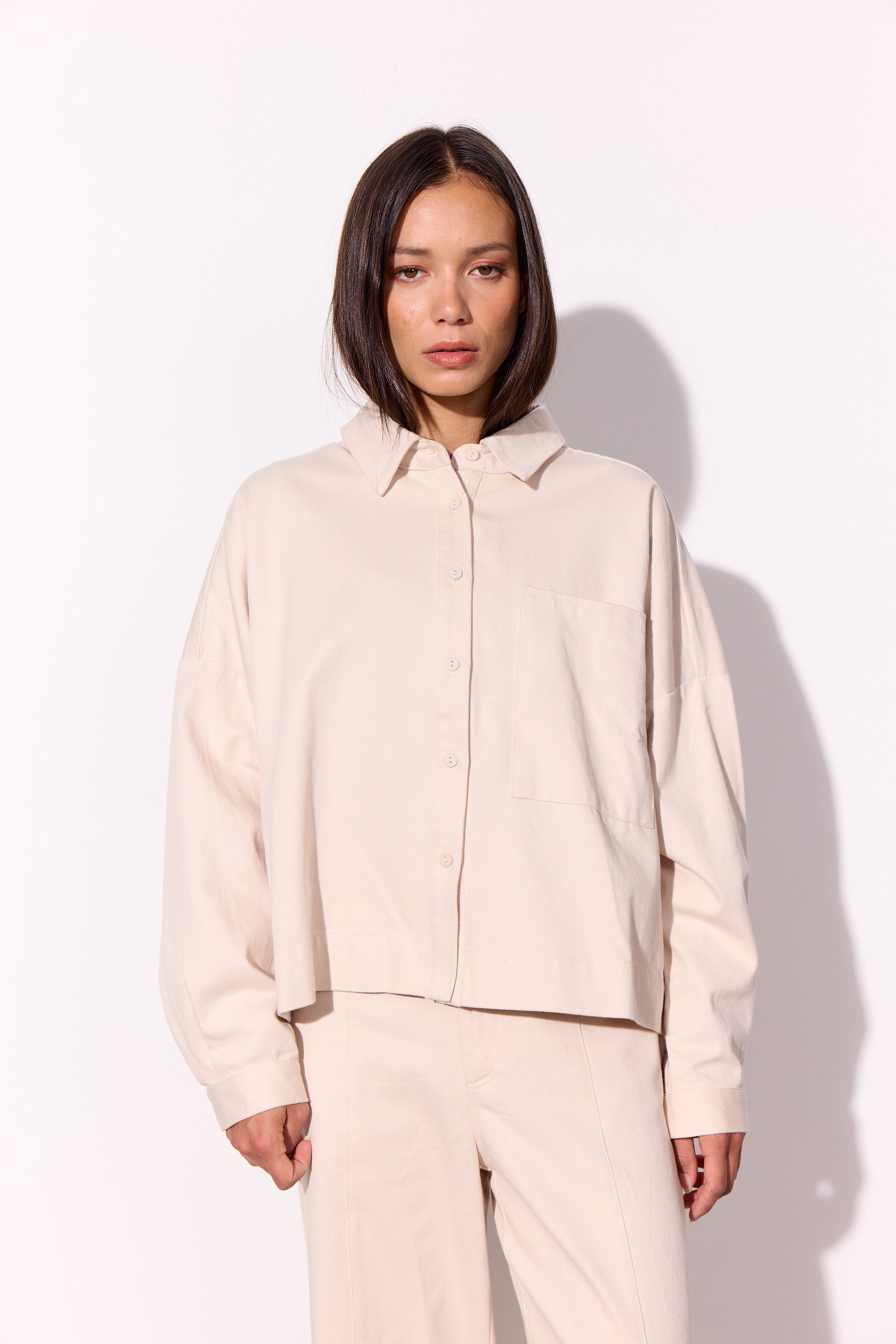 HUNKØN Camden Shirt Shirts Cream