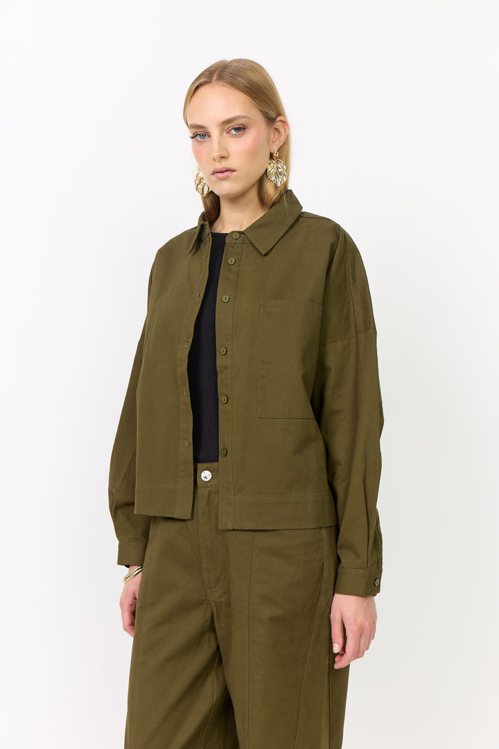 HUNKØN Camden Shirt Shirts Hunter Green