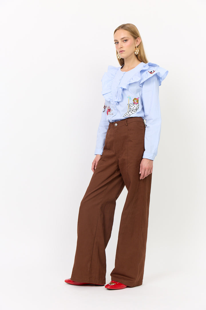 HUNKØN Camden Trousers Trousers Chocolate