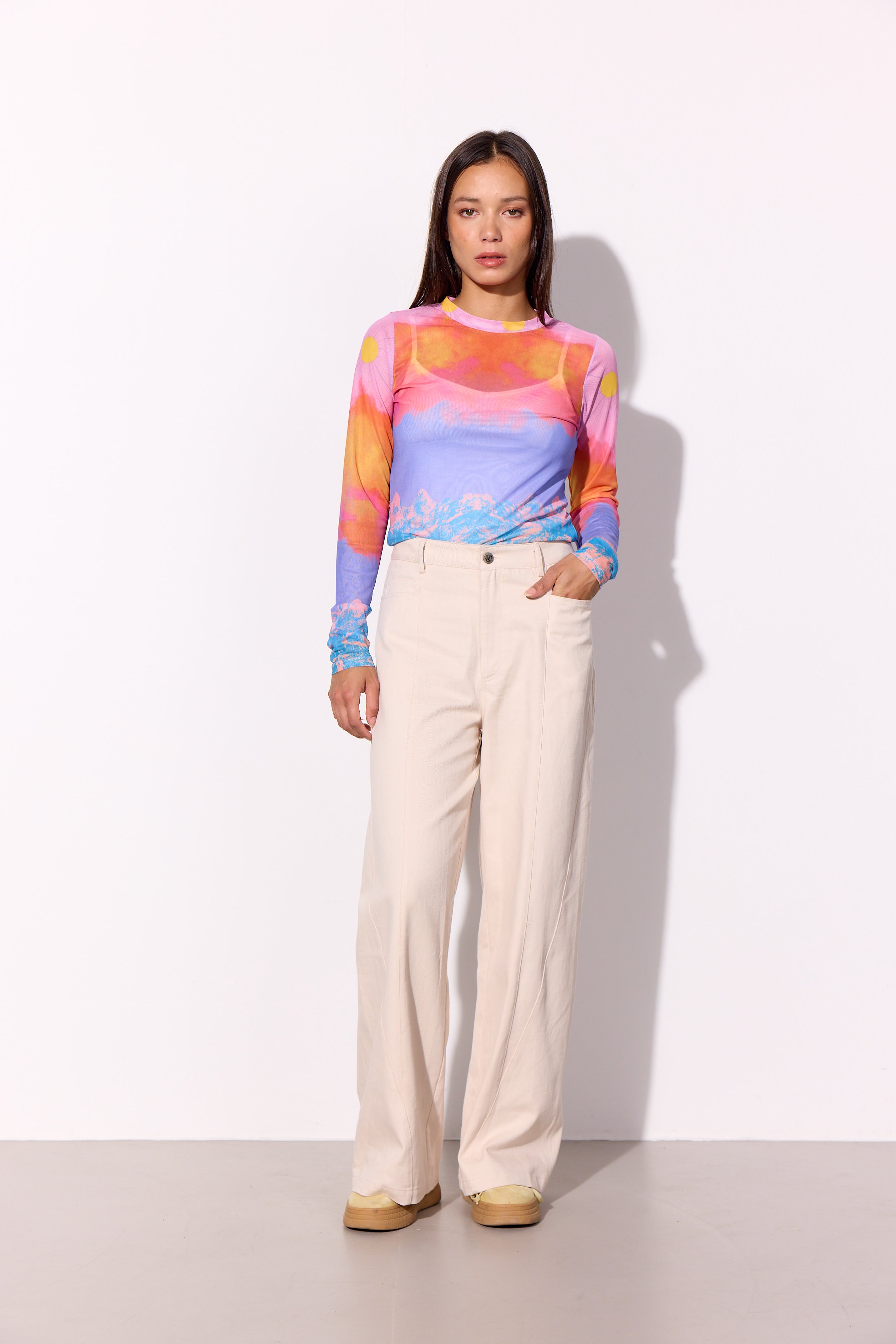 HUNKØN Camden Trousers Trousers Cream