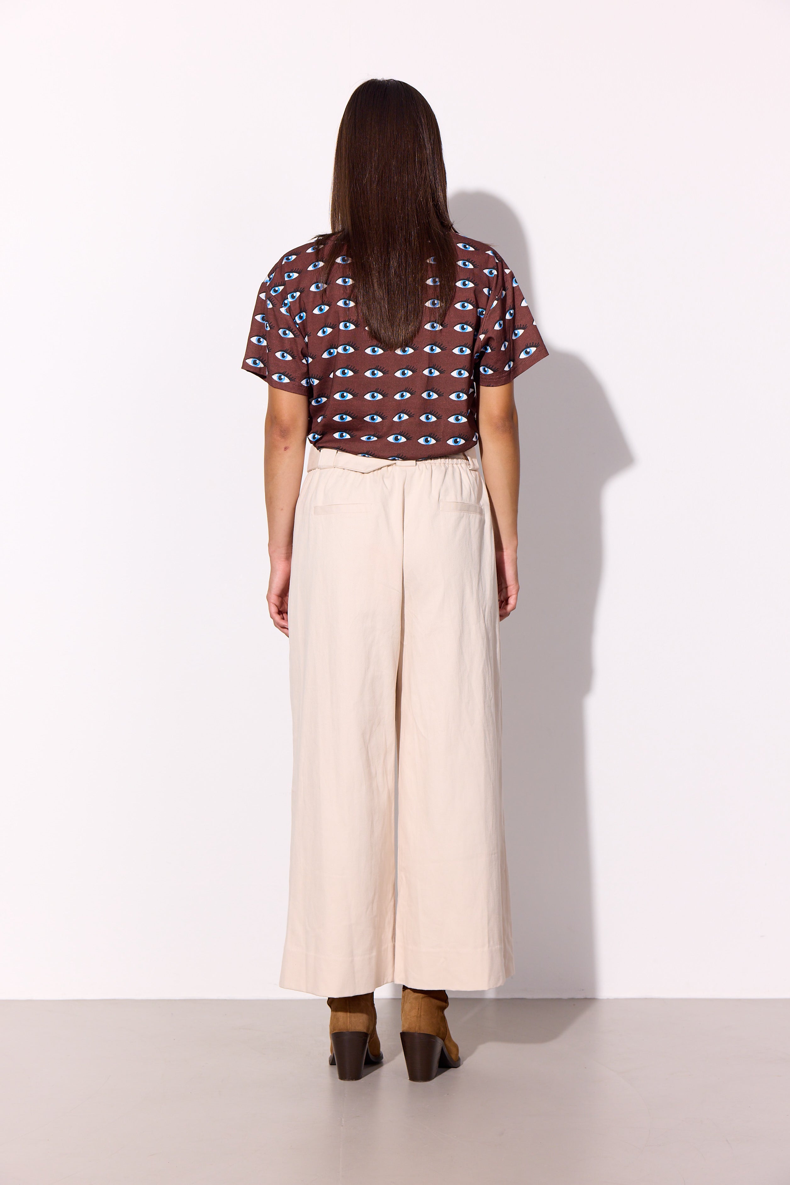 HUNKØN Camden Wide Trousers Trousers Cream