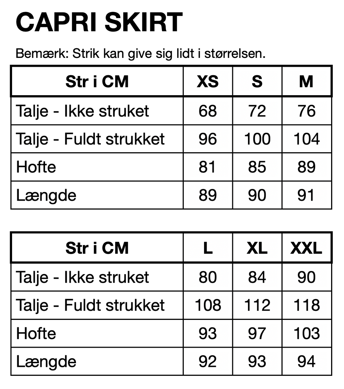 HUNKØN Capri Skirt Skirts IceCream