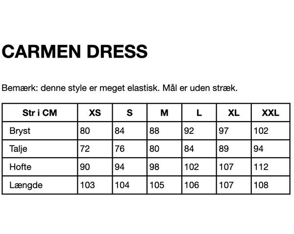 HUNKØN Carmen Dress Dresses Black