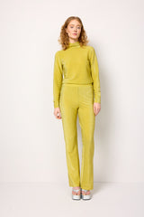 HUNKØN Cattia Trousers Trousers Golden lime