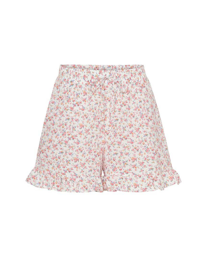 HUNKØN Cecilia Shorts Shorts White floral