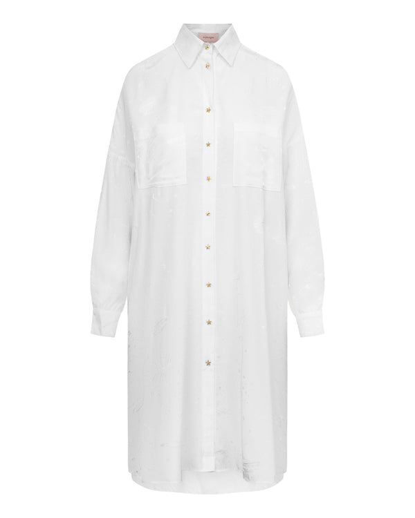 HUNKØN Celeste Shirtdress Dresses White