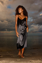 HUNKØN Chantal Slip Dress Dresses Black