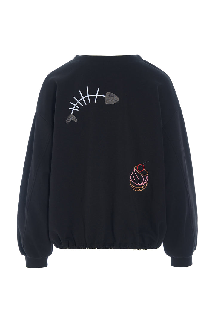 HUNKØN Chili Blouse Blouses Black