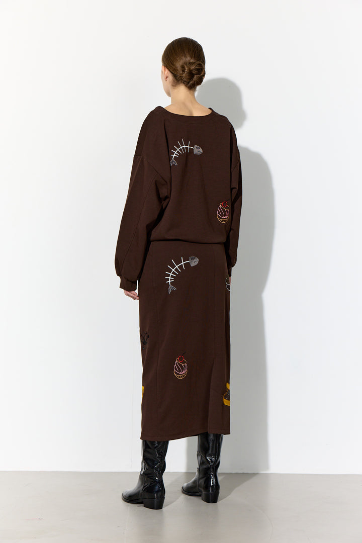 HUNKØN Chili Blouse Blouses Brown