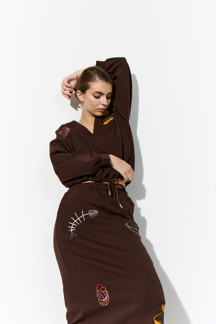 HUNKØN Chili Blouse Blouses Brown